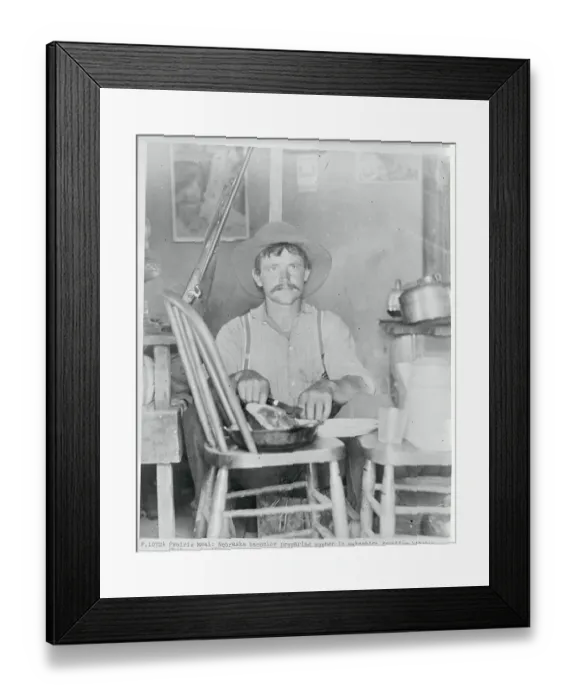 Framed Print : Man Preparing Dinner