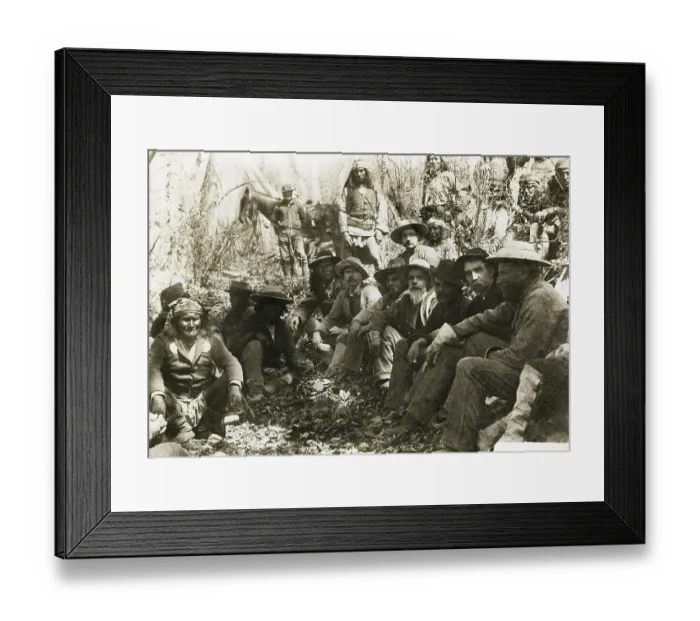 Framed Print : Geronimo Meeting with General Crook Framed Print : Geronimo Meeting with General Crook