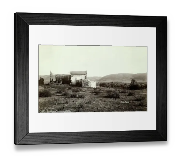 Framed Print : San Diego Mission After Fire Framed Print : San Diego Mission After Fire
