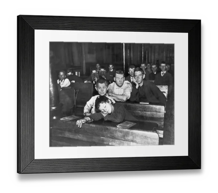 Framed Print : Children in Schoolroom in New York Framed Print : Children in Schoolroom in New York