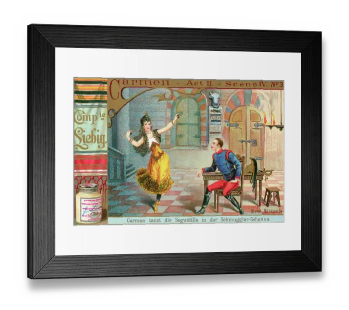 Framed Print : Carmen Collectible Opera Card Framed Print : Carmen Collectible Opera Card