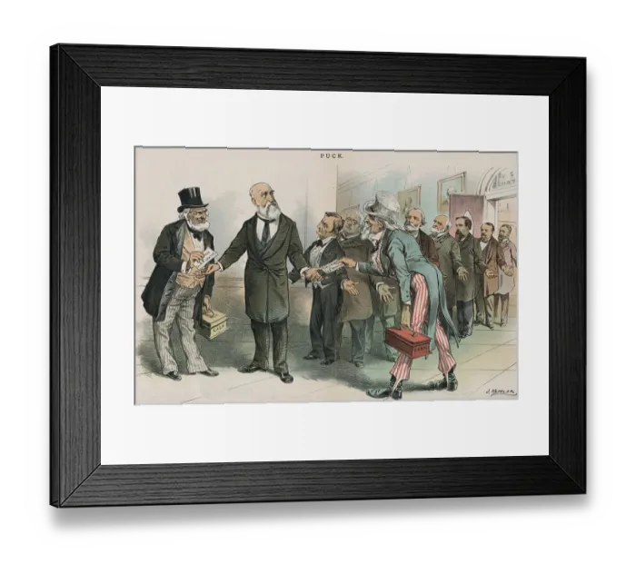 Framed Print : Cartoon on Senator Beck's Bill Payoff Antics Framed Print : Cartoon on Senator Beck's Bill Payoff Antics