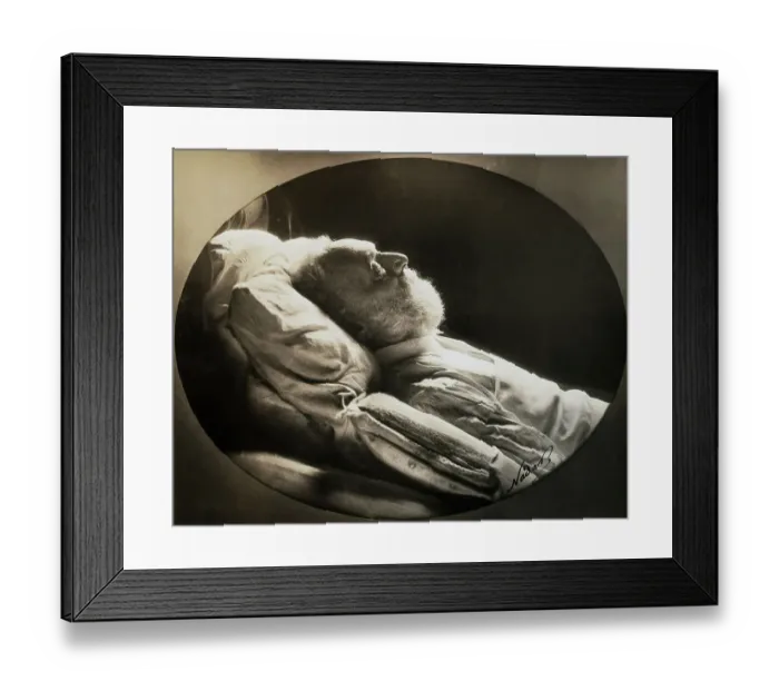 Framed Print : Victor Hugo On His Deathbed Framed Print : Victor Hugo On His Deathbed