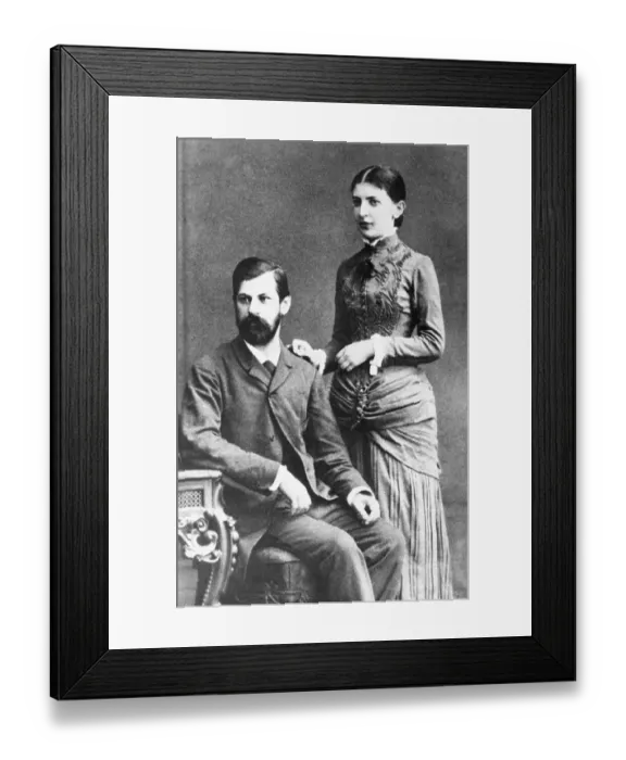 Framed Print : Sigmund Freud and Wife Martha Bernays Framed Print : Sigmund Freud and Wife Martha Bernays