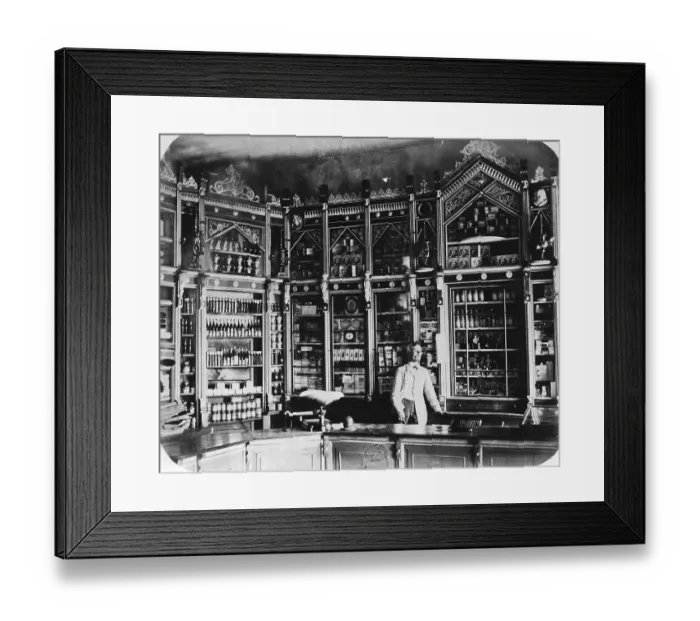 Framed Print : Interior of Russian Pharmacy Framed Print : Interior of Russian Pharmacy