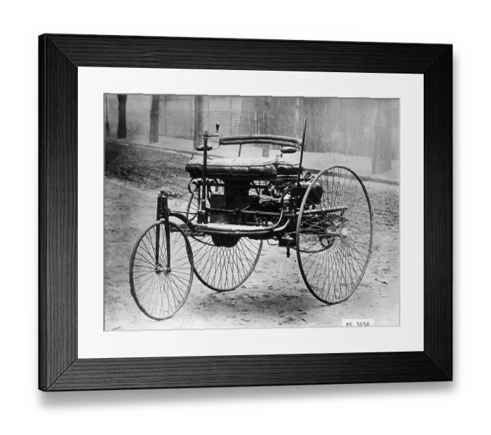 Framed Print : Three-Wheeled Benz Motorwagen Framed Print : Three-Wheeled Benz Motorwagen