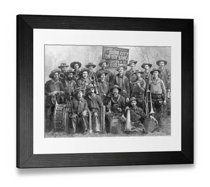 Framed Print : Cowboy Band from Kansas Framed Print : Cowboy Band from Kansas
