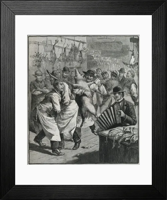 Framed Print : Market Workers Dancing and Rejoicing on Their Opening Framed Print : Market Workers Dancing and Rejoicing on Their Opening
