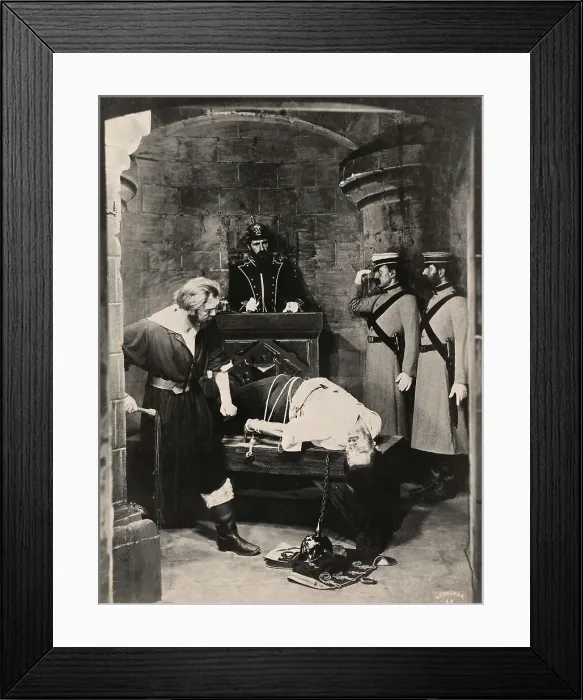 Framed Print : Russian Soldiers with Revolutionist in Torture Chamber Framed Print : Russian Soldiers with Revolutionist in Torture Chamber