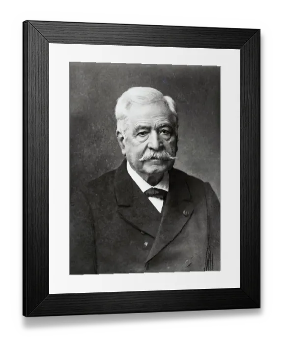 Framed Print : Portrait Of Ferdinand Lesseps Framed Print : Portrait Of Ferdinand Lesseps