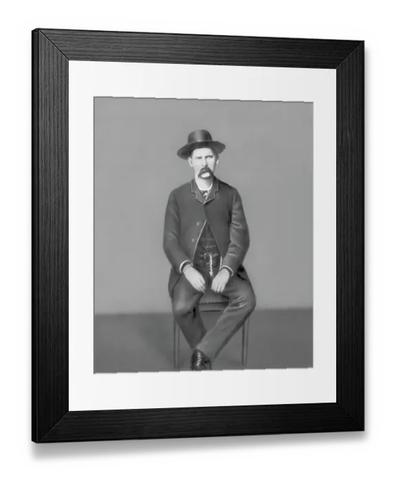 Framed Print : Wyatt Earp Framed Print : Wyatt Earp