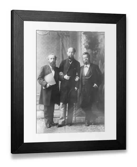 Framed Print : Paul Joukowski with Coworkers Framed Print : Paul Joukowski with Coworkers