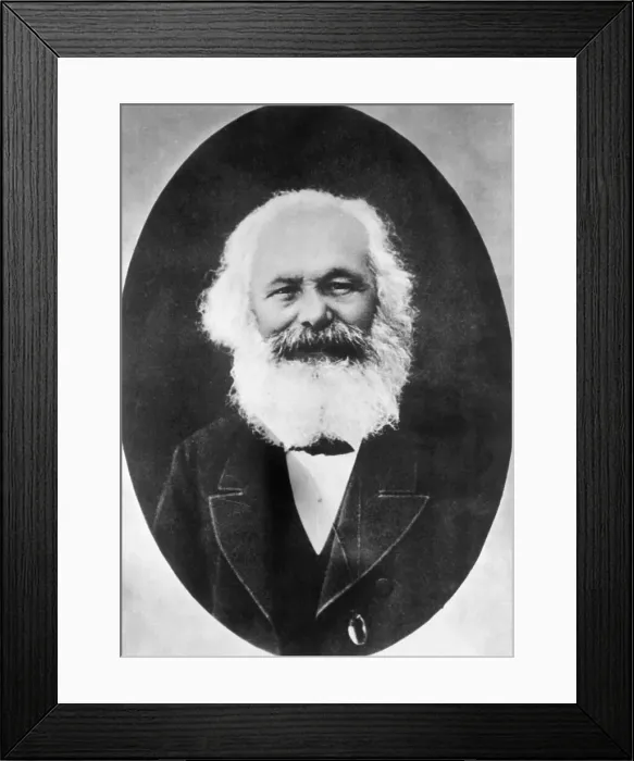 Framed Print : Karl Marx. German author Karl Marx, taken in Algiers, Algeria Framed Print : Karl Marx. German author Karl Marx, taken in Algiers, Algeria
