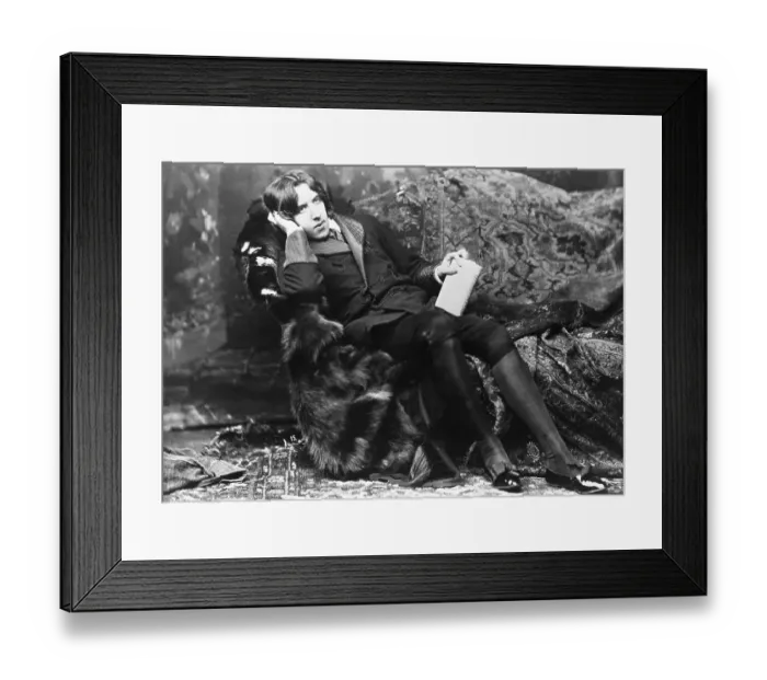 Framed Print : Oscar Wilde Lounging