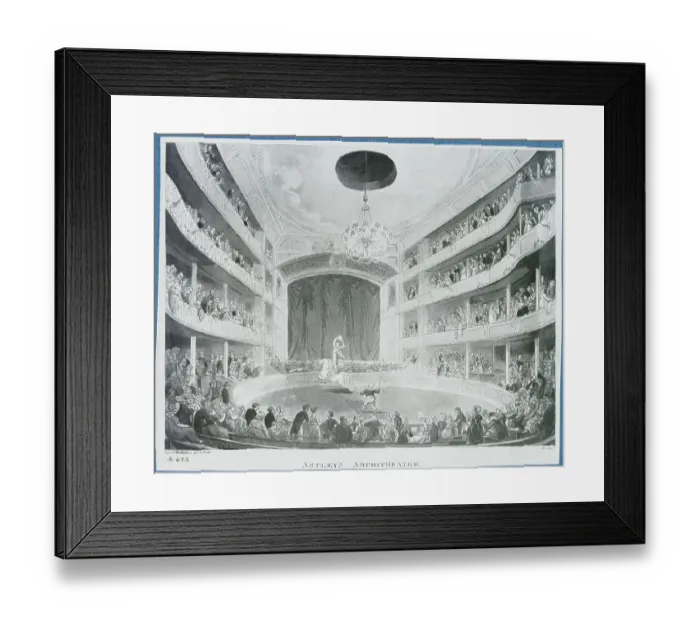 Framed Print : People Performing in Astley's Amphitheater Framed Print : People Performing in Astley's Amphitheater