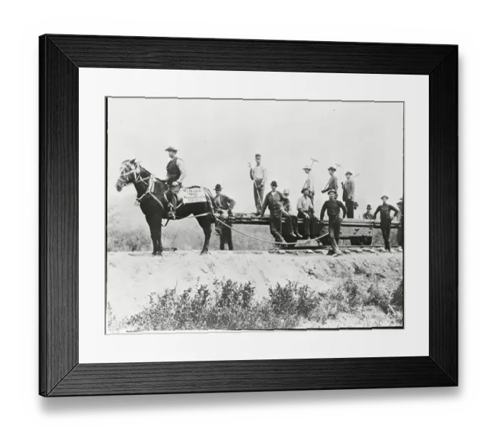 Framed Print : Building of the Northern Pacific Main Line Framed Print : Building of the Northern Pacific Main Line