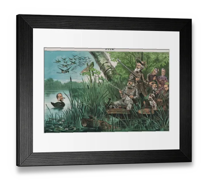 Framed Print : President Chester A. Arthur and Others as Sharpshooters for Folger Framed Print : President Chester A. Arthur and Others as Sharpshooters for Folger