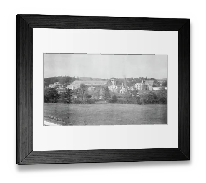 Framed Print : View Of Slater'S Cotton Mill