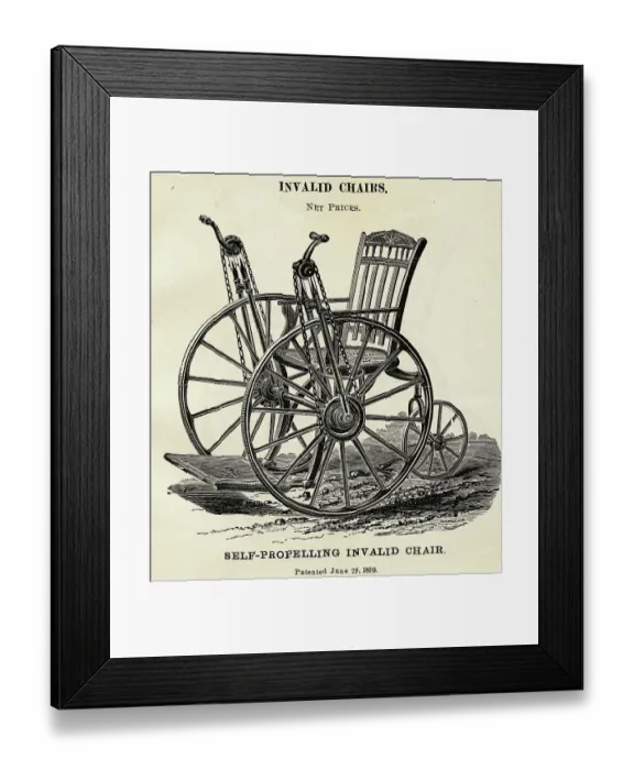 Framed Print : Early Wheelchair Framed Print : Early Wheelchair