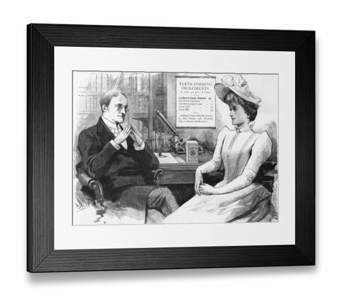 Framed Print : Woman In Doc'S Office Getting Cad Cocoa