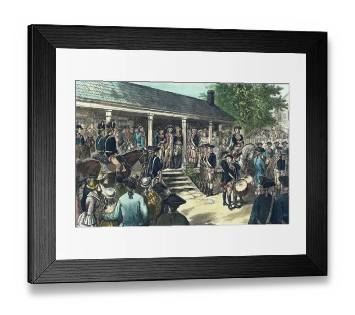Framed Print : Soldiers Exiting Tavern with Traitor Major Andre Framed Print : Soldiers Exiting Tavern with Traitor Major Andre
