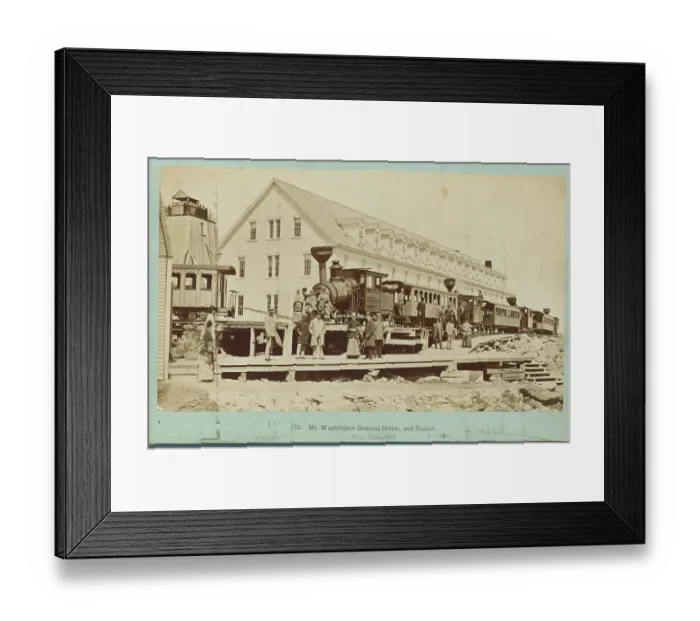 Framed Print : Train in New Hampshire in 1880s Framed Print : Train in New Hampshire in 1880s