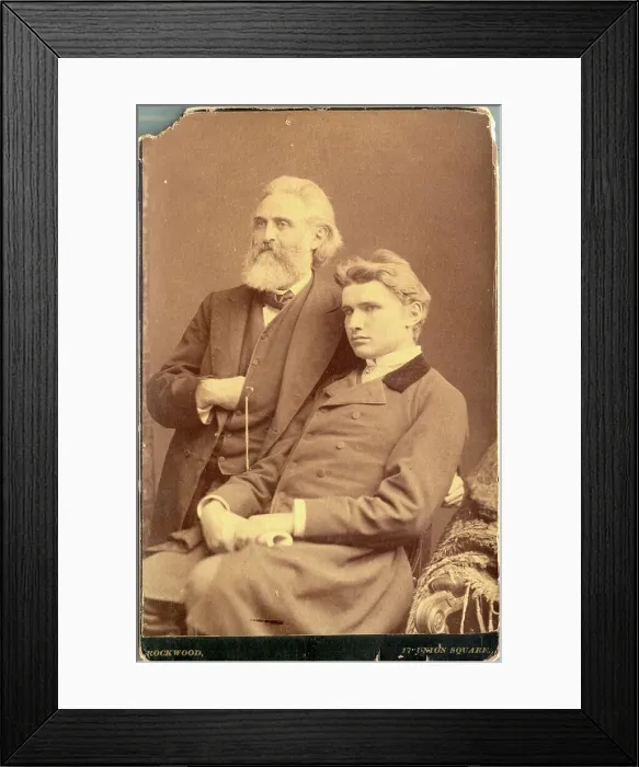 Framed Print : Walter Johannes with His Father Framed Print : Walter Johannes with His Father