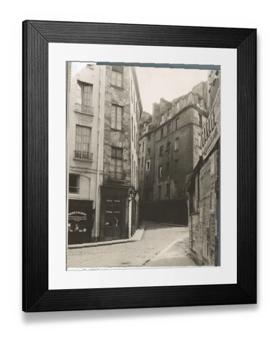 Framed Print : Deserted Street in Paris Framed Print : Deserted Street in Paris