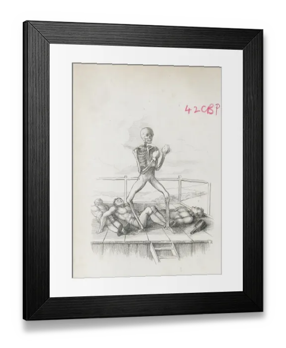 Framed Print : Engraving Entitled The Champion