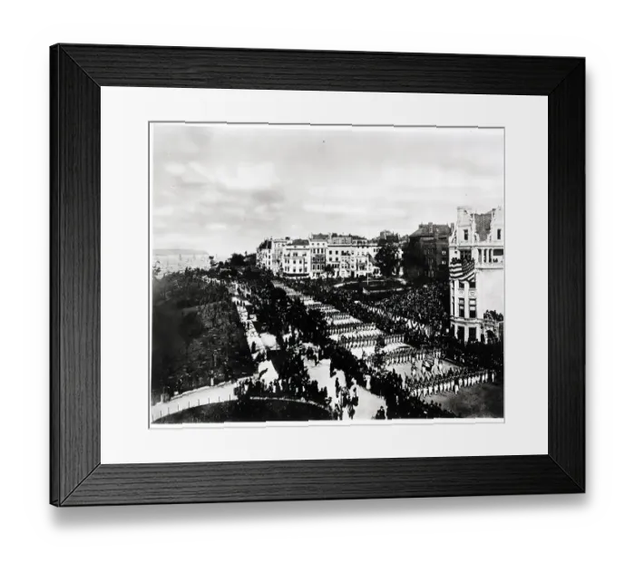 Framed Print : Memorial Day Parade, 1880