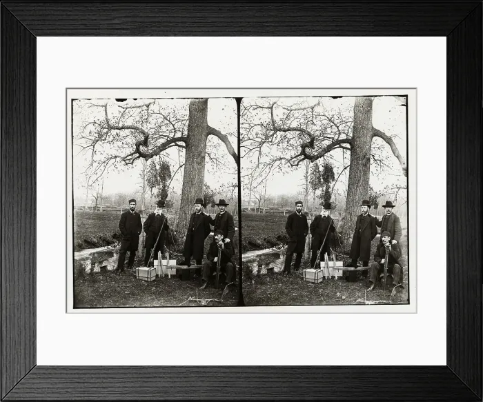 Framed Print : Amateur Photographers with Equipment Framed Print : Amateur Photographers with Equipment