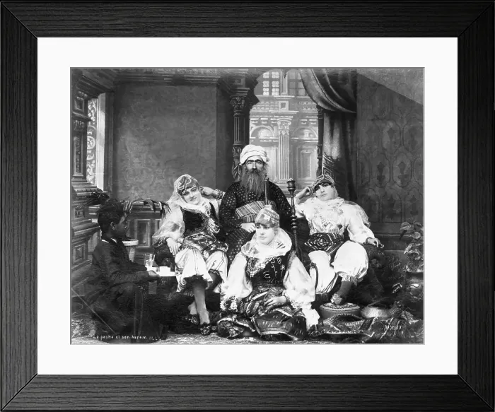 Framed Print : Arabi Pasha and His Harem In Egypt Framed Print : Arabi Pasha and His Harem In Egypt
