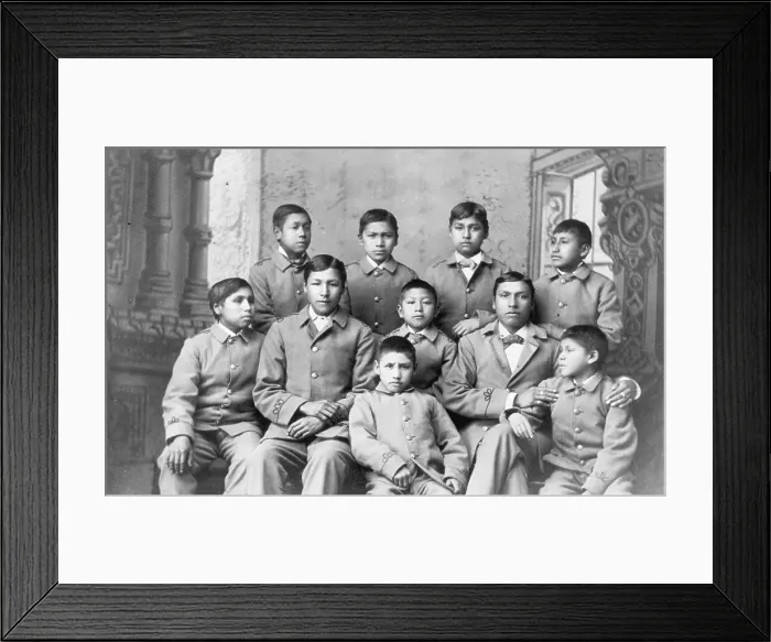 Framed Print : Students at Carlisle Indian School Framed Print : Students at Carlisle Indian School