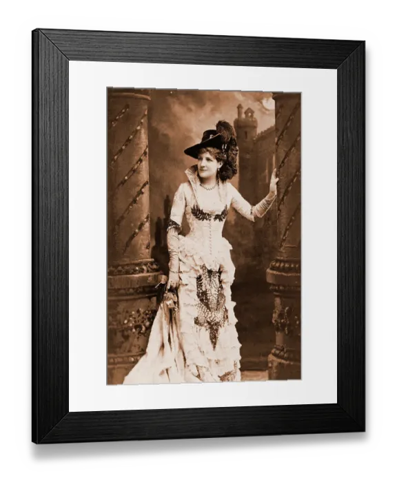Framed Print : Portrait of a Woman in 19th Century Clothing Framed Print : Portrait of a Woman in 19th Century Clothing