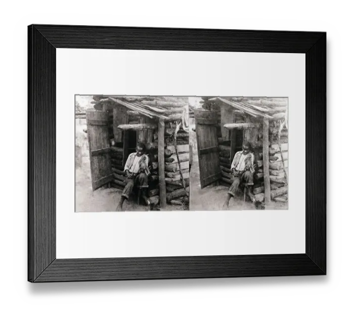 Framed Print : Boy Playing Crude Fiddle Framed Print : Boy Playing Crude Fiddle