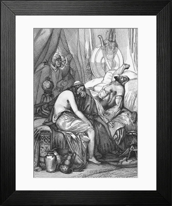 Framed Print : Death Bed Scene of Attila the Hun Framed Print : Death Bed Scene of Attila the Hun