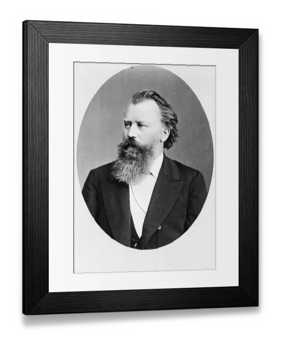 Framed Print : German Composer Johannes Brahms Framed Print : German Composer Johannes Brahms