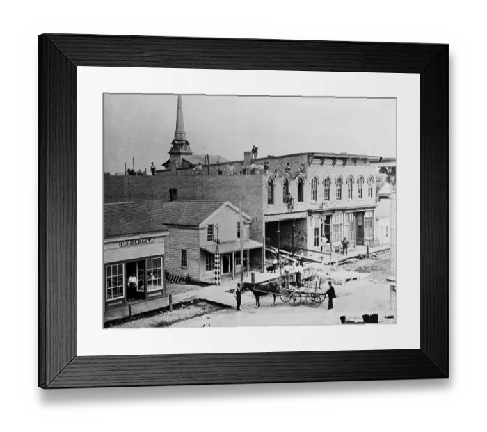 Framed Print : Workmen on Street Framed Print : Workmen on Street