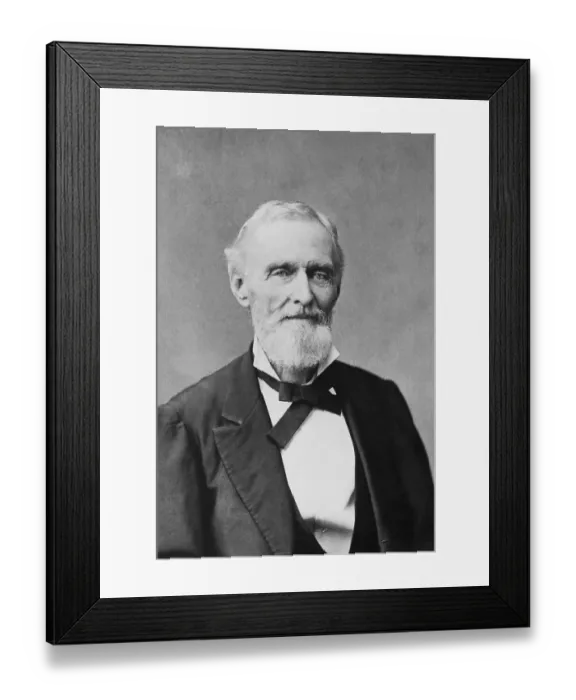 Framed Print : Portrait of Confederate Southern Army President Jefferson Davis Framed Print : Portrait of Confederate Southern Army President Jefferson Davis