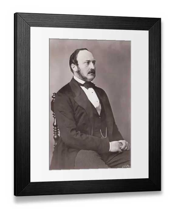Framed Print : Portrait of Prince Albert Reclining