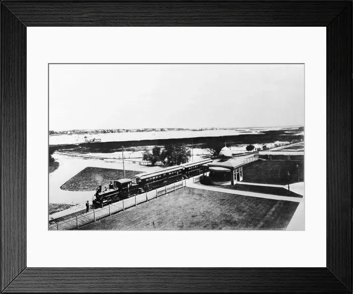Framed Print : Long Island Railroad Station by Sheepshead Bay Framed Print : Long Island Railroad Station by Sheepshead Bay
