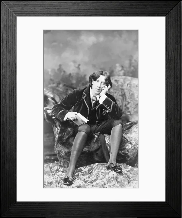 Framed Print : Oscar Wilde Seated on a Divan