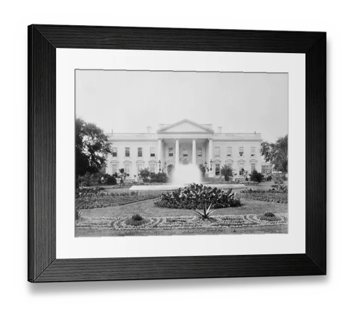 Framed Print : Picturesque View of White House Framed Print : Picturesque View of White House