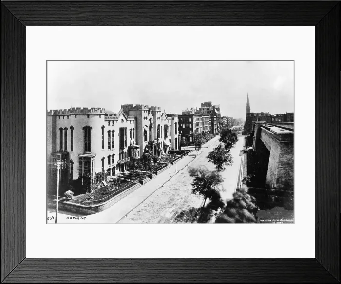 Framed Print : Fifth Avenue in 1880 Framed Print : Fifth Avenue in 1880