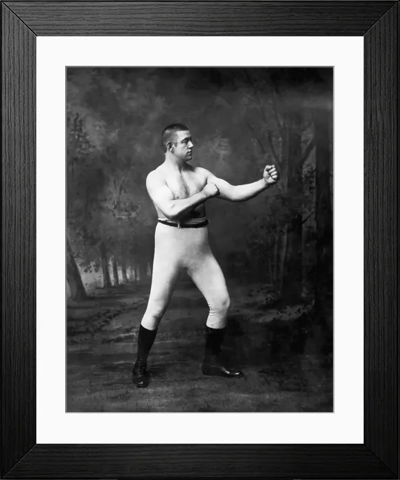 Framed Print : John L. Sullivan in Fighting Stance Framed Print : John L. Sullivan in Fighting Stance