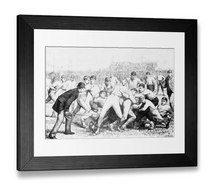 Framed Print : Yale And Princeton Football Match Framed Print : Yale And Princeton Football Match