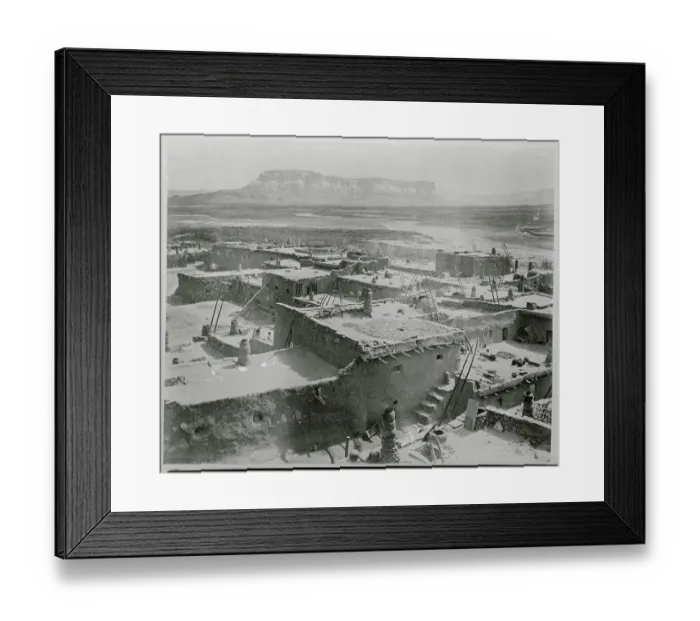 Framed Print : Dwelling of Zuni Tribe of Native Americans Framed Print : Dwelling of Zuni Tribe of Native Americans