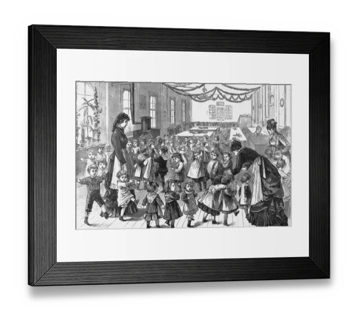Framed Print : Free Kindergarten School Scene Framed Print : Free Kindergarten School Scene