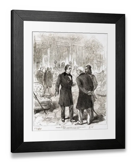 Framed Print : Benjamin Disraeli at Congress of Berlin