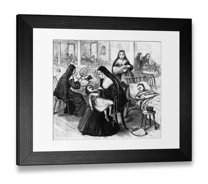 Framed Print : Children in St. Vincent's Infant Asylum Framed Print : Children in St. Vincent's Infant Asylum